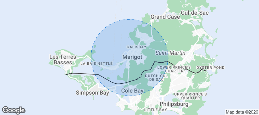 Marigot Airbnb map